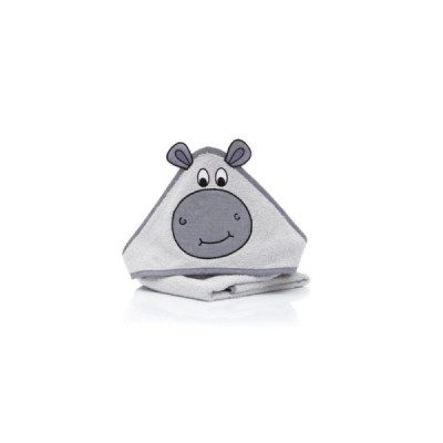 Prosop brodat Hippo, grey , 75x75cm. Fillikid