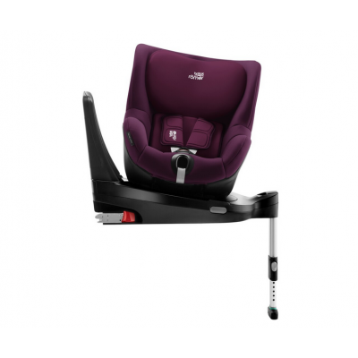 Scaun auto Dualfix I-size Burgundy Red, 0-4 ani, Britax Romer