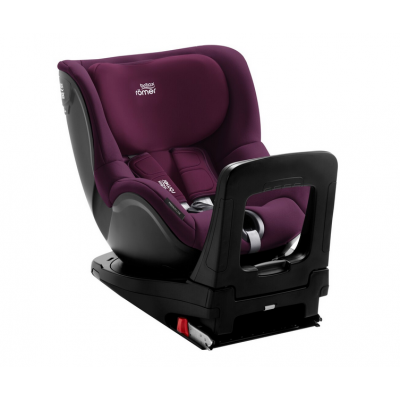 Scaun auto Dualfix I-size Burgundy Red, 0-4 ani, Britax Romer