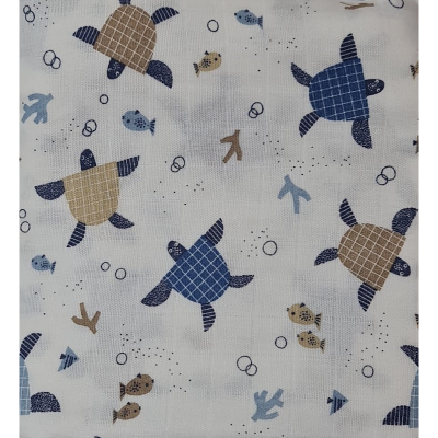 Scutec din muselina, marin 80x80cm, Kreis Design