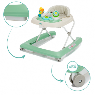 Premergator cu jucarie green Fillikid