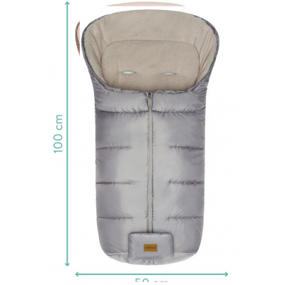 Sac iarna pentru carucior EcoBig silver Fillikid