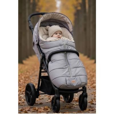 Sac iarna pentru carucior EcoBig silver Fillikid
