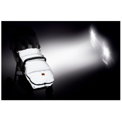 Sac iarna pentru carucior reflectorizant Kinley silver Fillikid