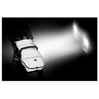 Sac iarna pentru carucior reflectorizant Kinley black Fillikid