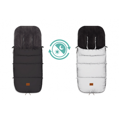 Sac iarna pentru carucior reflectorizant Kinley black Fillikid