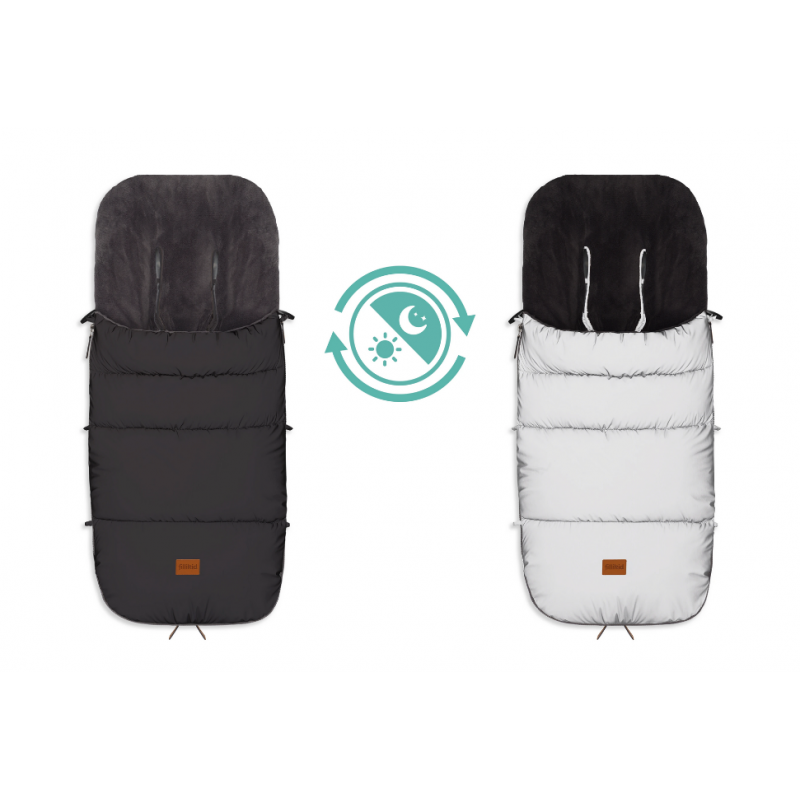 Sac iarna pentru carucior reflectorizant Kinley black Fillikid