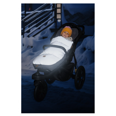 Sac iarna pentru carucior reflectorizant Kinley black Fillikid