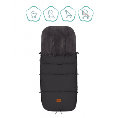 Sac iarna pentru carucior reflectorizant Kinley black Fillikid