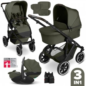 Carucior 3 in 1 Salsa 5 AIR si Maxi-Cosi Pebble 360 ​​Pro² Avocado ABC Design