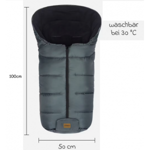 Sac iarna pentru carucior EcoBig dark grey Fillikid
