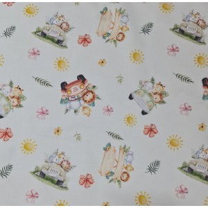 Scutec multifunctional finet 65x90 cm, Panda crem Kreis