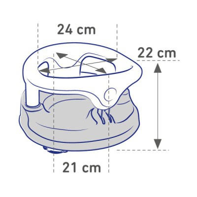 Siguranta- rondou baie 7-16 luni Silver rasbery Rotho-babydesign