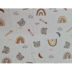 Lavete din muselina 4 buc,  40x40 cm, animale Kreis Design