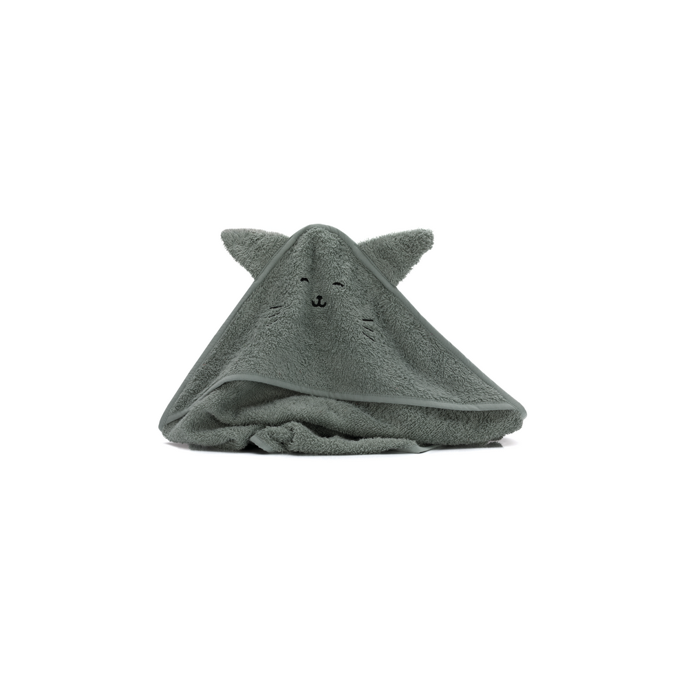 Prosop brodat Pisica, green , 75x75cm. Fillikid