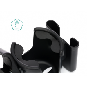 Suport de pahar si telefon pentru carucioare, black Fillikid