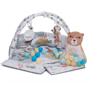 Covoras de joaca cu activitati, Wild life, 120 cm Fillikid