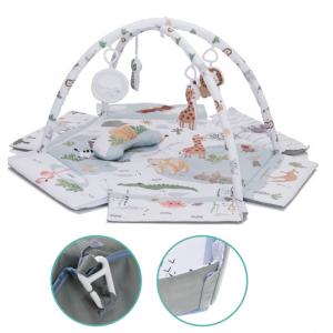 Covoras de joaca cu activitati, Wild life, 120 cm Fillikid