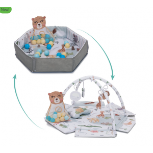 Covoras de joaca cu activitati, Wild life, 120 cm Fillikid