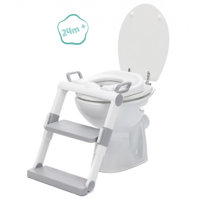 Scara cu reductor WC moale pliabila, 24 luni+, grey white  Fillikid