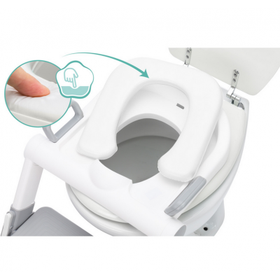 Scara cu reductor WC moale pliabila, 24 luni+, grey white  Fillikid