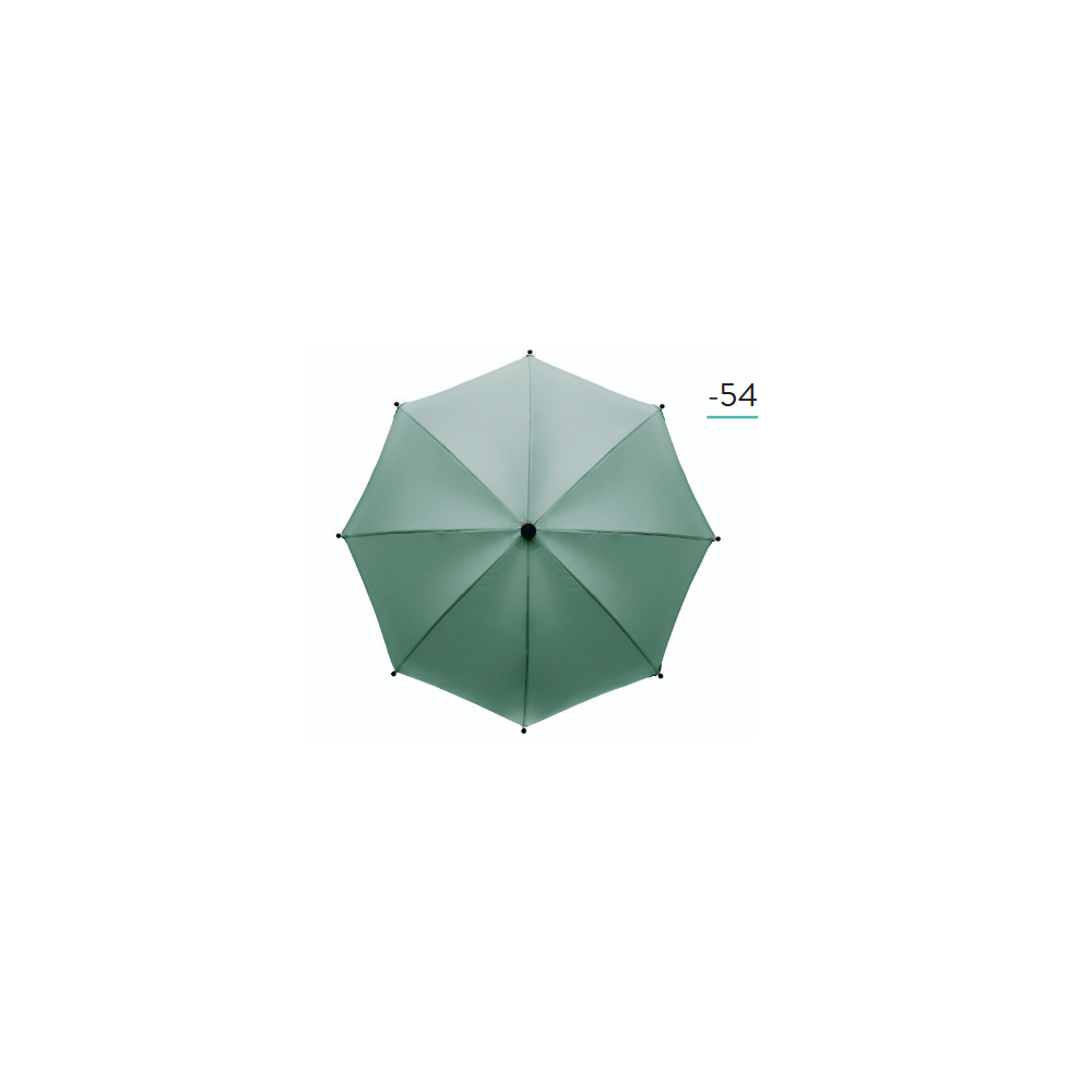 Umbrela standard pentru carucior iceberg green, 65 cm UV 50+ Fillikid