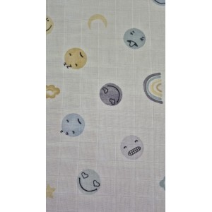 Scutec din muselina, smile 80x80cm, Kreis Design