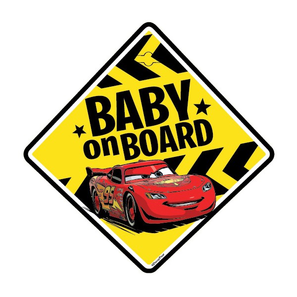 Semn de avertizare Baby on Board Cars Seven
