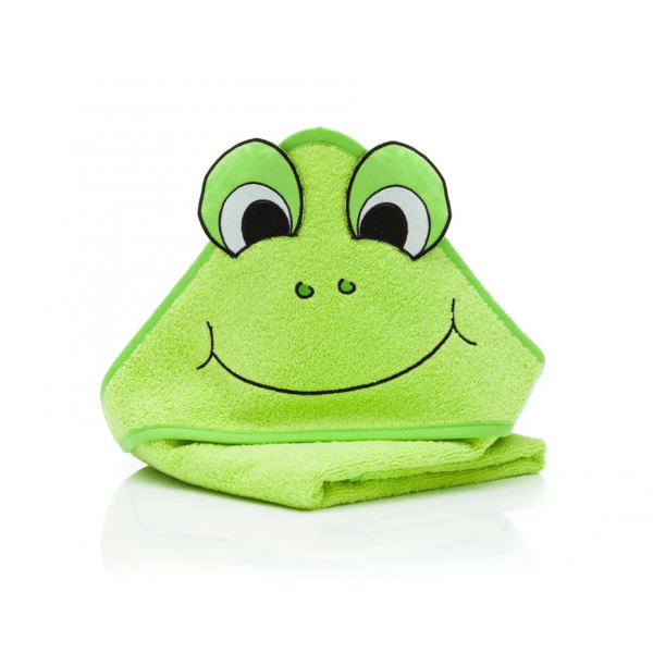 Prosop brodat Frog, green, 75x75 cm. Fillikid