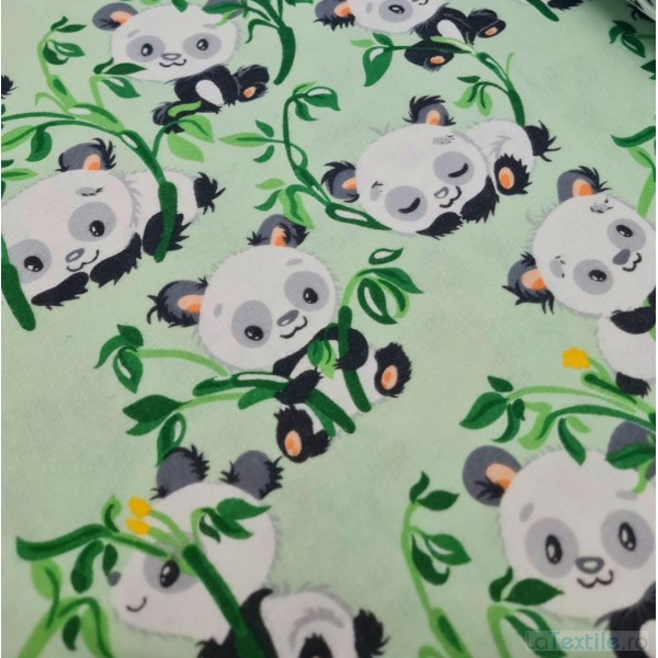 Scutece multifunctionale din finet 75x75 cm 3/set., panda verde Kreis