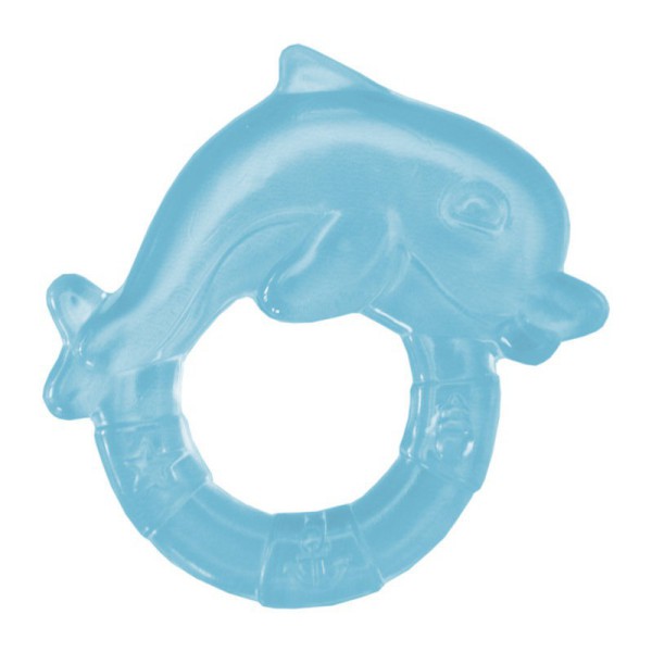 Inel de dentitie cu gel 3L+ Delfin blue Sunny baby